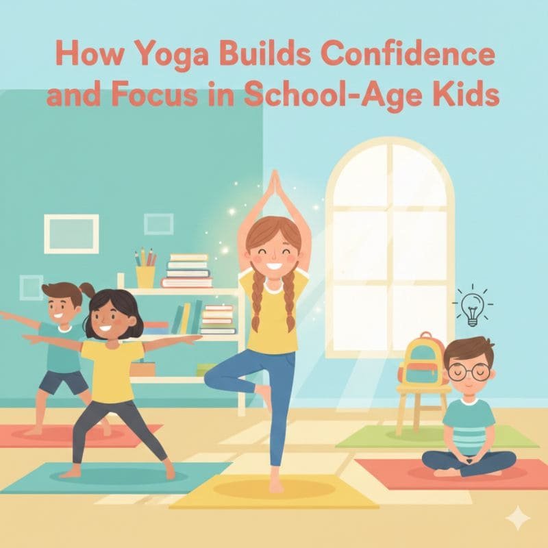Kids practicing yoga outdoors boosting confidence and focus – Yoga for school-age children