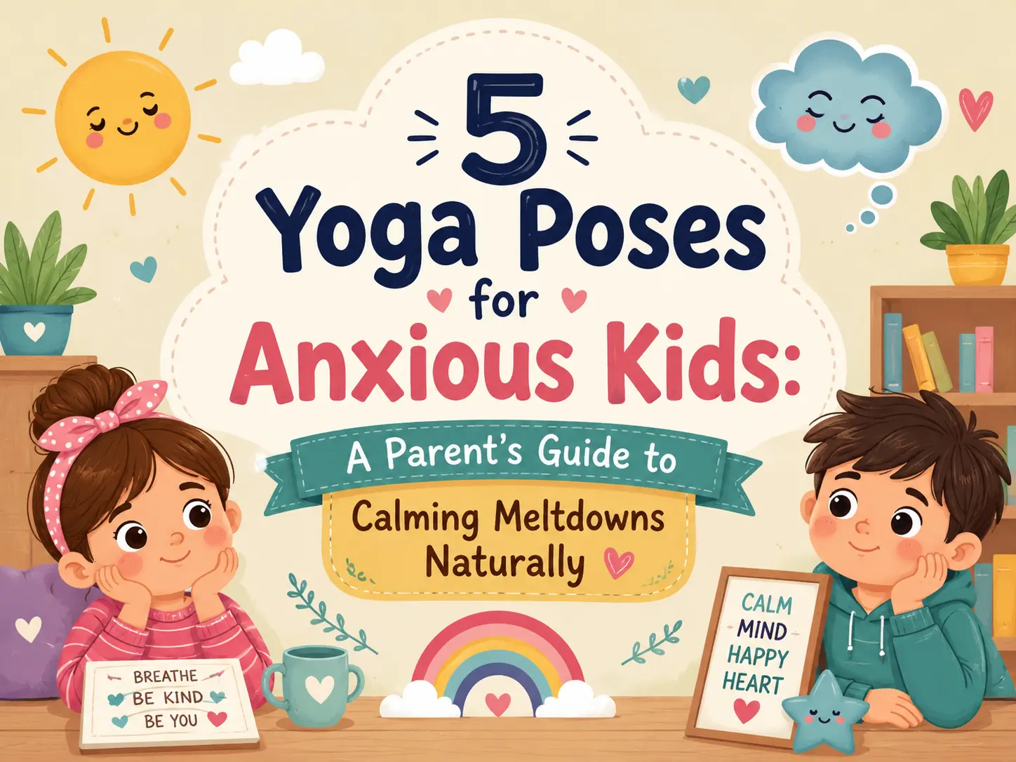 5 Yoga Poses for Anxious Kids: A Parent’s Guide to Calming Meltdowns Naturally