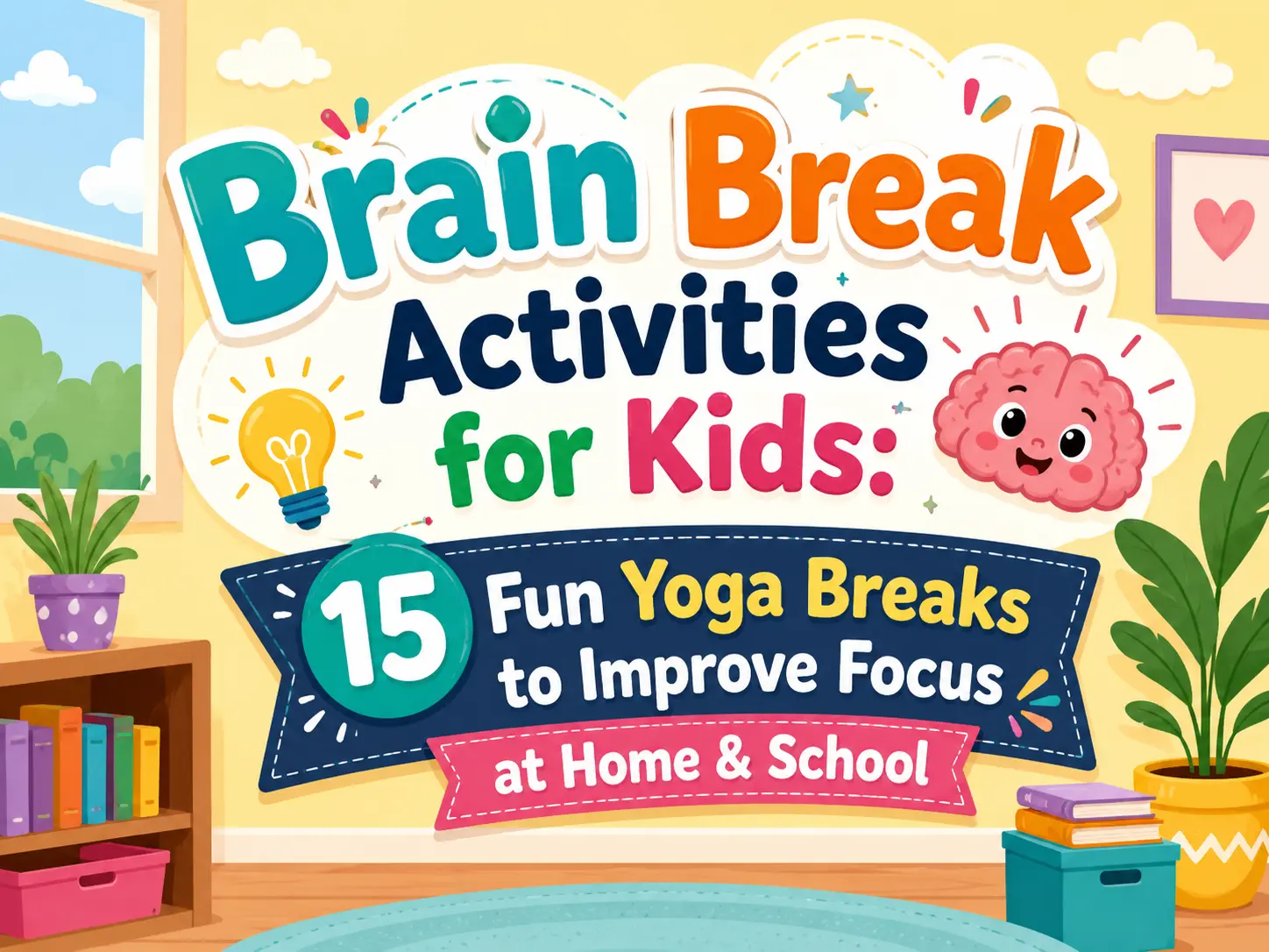Brain Break Activities for Kids: 15 Fun Yoga Breaks to Improve Focus at Home & School