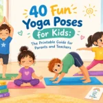 Child doing Downward Dog yoga pose (Adho Mukha Svanasana)